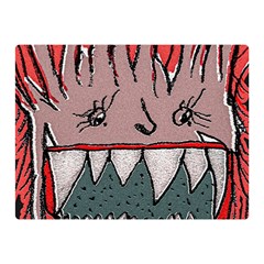 Evil Monster Close Up Portrait Double Sided Flano Blanket (mini)  by dflcprintsclothing