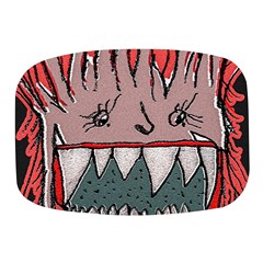 Evil Monster Close Up Portrait Mini Square Pill Box by dflcprintsclothing