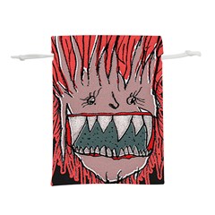 Evil Monster Close Up Portrait Lightweight Drawstring Pouch (l) by dflcprintsclothing