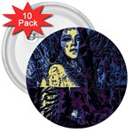 Glitch Witch II 3  Buttons (10 pack)  Front