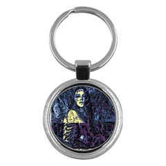 Glitch Witch Ii Key Chain (round) by MRNStudios