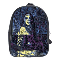 Glitch Witch Ii School Bag (large) by MRNStudios