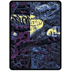 Glitch Witch Ii Fleece Blanket (large)  by MRNStudios