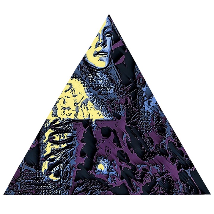 Glitch Witch II Wooden Puzzle Triangle