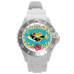 Humu Girl Lei Round Plastic Sport Watch (l) by HumuGirl