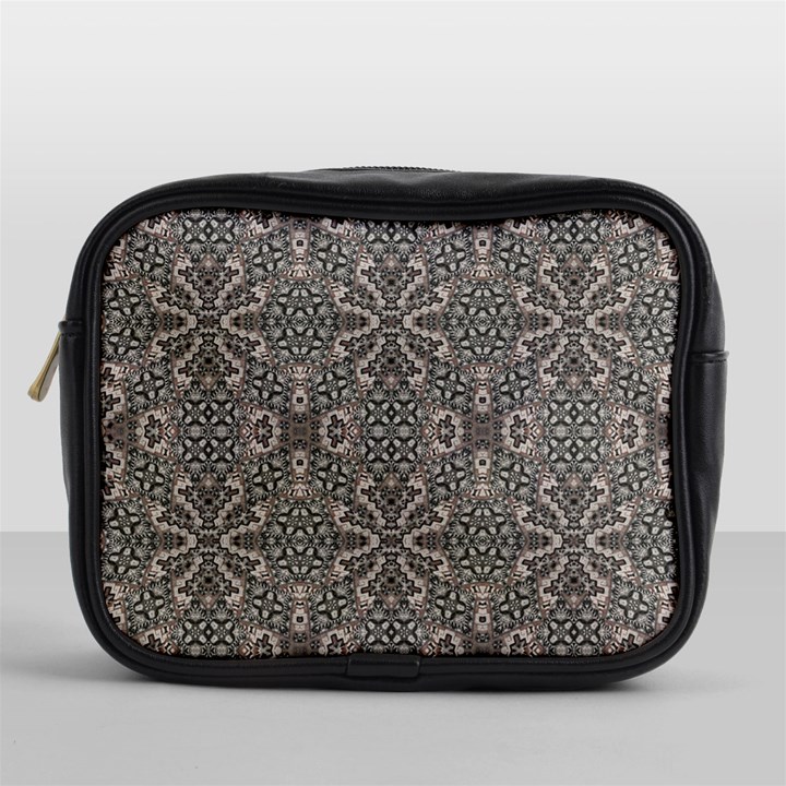 Old Style Decorative Seamless Pattern Mini Toiletries Bag (One Side)