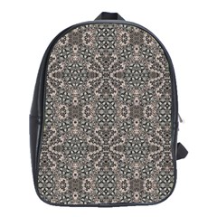 Old Style Decorative Seamless Pattern School Bag (xl)