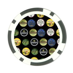 Beer Brands Logo Pattern Poker Chip Card Guard (10 Pack)