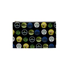 Beer Brands Logo Pattern Cosmetic Bag (small) by dflcprintsclothing