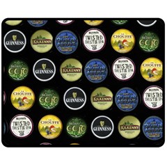 Beer Brands Logo Pattern Fleece Blanket (medium)  by dflcprintsclothing