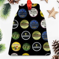 Beer Brands Logo Pattern Bell Ornament (two Sides)