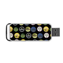 Beer Brands Logo Pattern Portable Usb Flash (one Side) by dflcprintsclothing