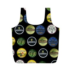 Beer Brands Logo Pattern Full Print Recycle Bag (m) by dflcprintsclothing