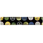 Beer Brands Logo Pattern Large Flano Scarf  Front