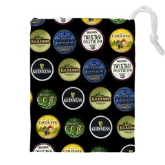 Beer Brands Logo Pattern Drawstring Pouch (5xl) by dflcprintsclothing