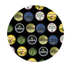 Beer Brands Logo Pattern Mini Round Pill Box (pack Of 5) by dflcprintsclothing