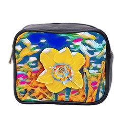 Full Bloom Mini Toiletries Bag (two Sides) by thedaffodilstore