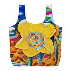 Full Bloom Full Print Recycle Bag (l) by thedaffodilstore