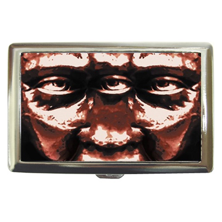 Creepy Head Portrait Artwork Cigarette Money Case