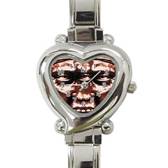 Creepy Head Portrait Artwork Heart Italian Charm Watch by dflcprintsclothing