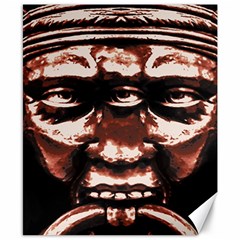 Creepy Head Portrait Artwork Canvas 8  X 10 