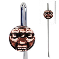 Creepy Head Portrait Artwork Book Mark by dflcprintsclothing