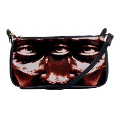 Creepy Head Portrait Artwork Shoulder Clutch Bag by dflcprintsclothing