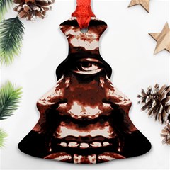 Creepy Head Portrait Artwork Ornament (christmas Tree)  by dflcprintsclothing