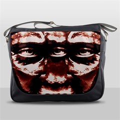 Creepy Head Portrait Artwork Messenger Bag by dflcprintsclothing