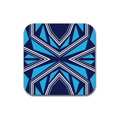 Abstract Pattern Geometric Backgrounds  Rubber Coaster (square) by Eskimos