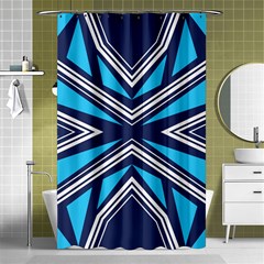 Abstract Pattern Geometric Backgrounds  Shower Curtain 48  X 72  (small)  by Eskimos