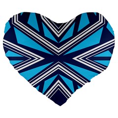 Abstract Pattern Geometric Backgrounds  Large 19  Premium Heart Shape Cushions by Eskimos