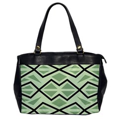 Abstract Pattern Geometric Backgrounds Oversize Office Handbag