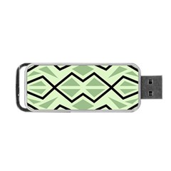 Abstract pattern geometric backgrounds Portable USB Flash (One Side)