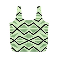 Abstract pattern geometric backgrounds Full Print Recycle Bag (M)