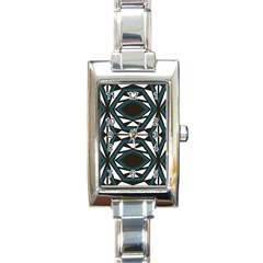 Abstract Pattern Geometric Backgrounds Rectangle Italian Charm Watch by Eskimos