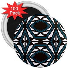 Abstract Pattern Geometric Backgrounds 3  Magnets (100 Pack) by Eskimos