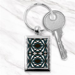 Abstract Pattern Geometric Backgrounds Key Chain (rectangle) by Eskimos