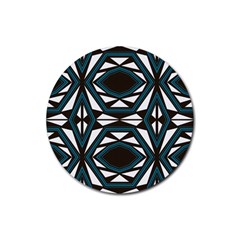 Abstract Pattern Geometric Backgrounds Rubber Round Coaster (4 Pack) by Eskimos