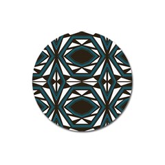 Abstract Pattern Geometric Backgrounds Magnet 3  (round) by Eskimos