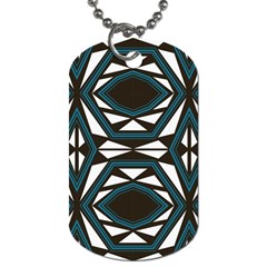 Abstract Pattern Geometric Backgrounds Dog Tag (one Side) by Eskimos