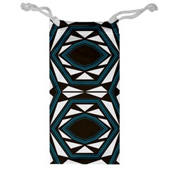 Abstract Pattern Geometric Backgrounds Jewelry Bag by Eskimos