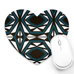 Abstract Pattern Geometric Backgrounds Heart Mousepads by Eskimos