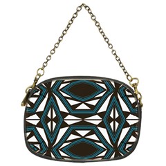 Abstract Pattern Geometric Backgrounds Chain Purse (two Sides) by Eskimos