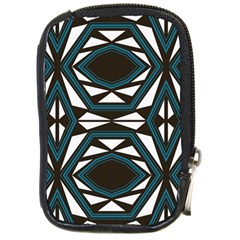 Abstract Pattern Geometric Backgrounds Compact Camera Leather Case by Eskimos