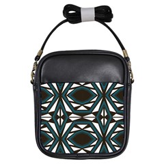 Abstract Pattern Geometric Backgrounds Girls Sling Bag by Eskimos