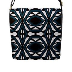 Abstract Pattern Geometric Backgrounds Flap Closure Messenger Bag (l) by Eskimos