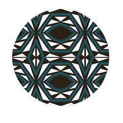 Abstract Pattern Geometric Backgrounds Mini Round Pill Box by Eskimos