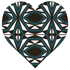 Abstract Pattern Geometric Backgrounds Wooden Puzzle Heart by Eskimos