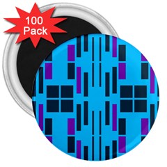 Abstract Pattern Geometric Backgrounds 3  Magnets (100 Pack) by Eskimos